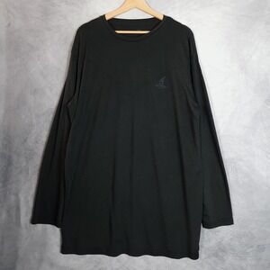 Etihad Airways Shirt Mens L XL Black Long Sleeve Crewneck Airline Promo Logo